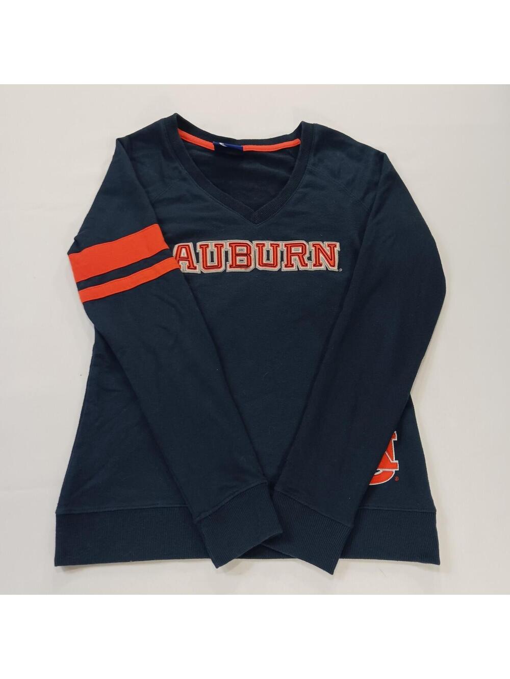 Vintage Auburn Champion Excellence Heritage Girl's Small Blue Long Sleeve Shirt